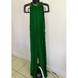 Green Halter Jumpsuit